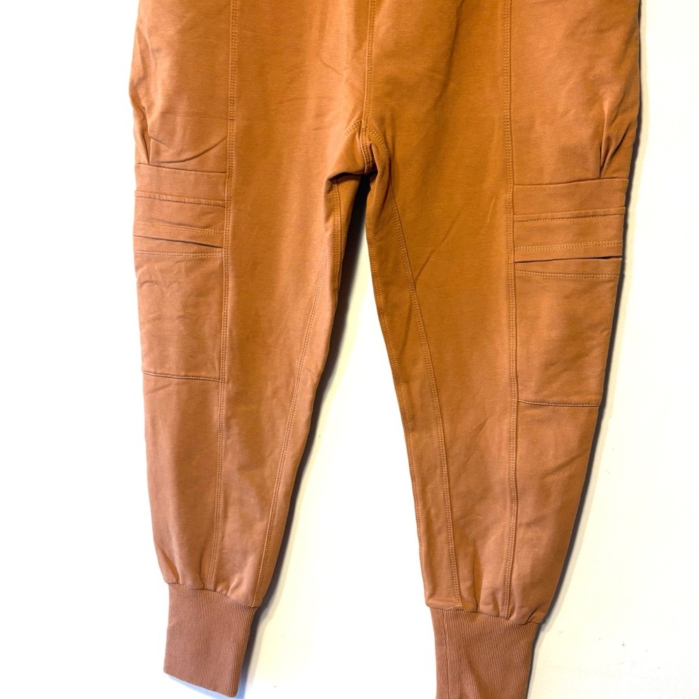 Ampersand Avenue Tapered Cargo Jogger Pants Women’s Sz M Brown Athleisure - Picture 3 of 12
